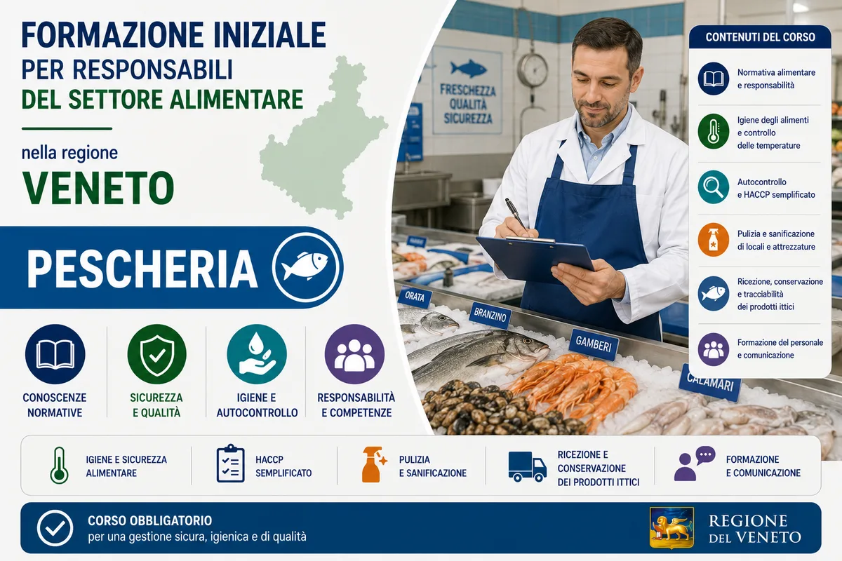 Formazione iniziale per responsabili del settore alimentare nella regione Veneto - Pescheria