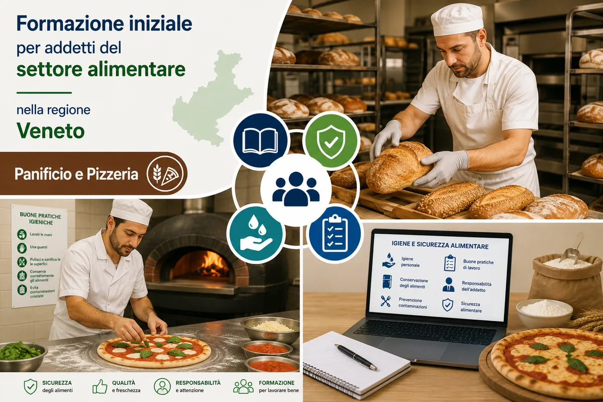 Formazione iniziale per addetti del settore alimentare nella regione Veneto - Panificio e Pizzeria