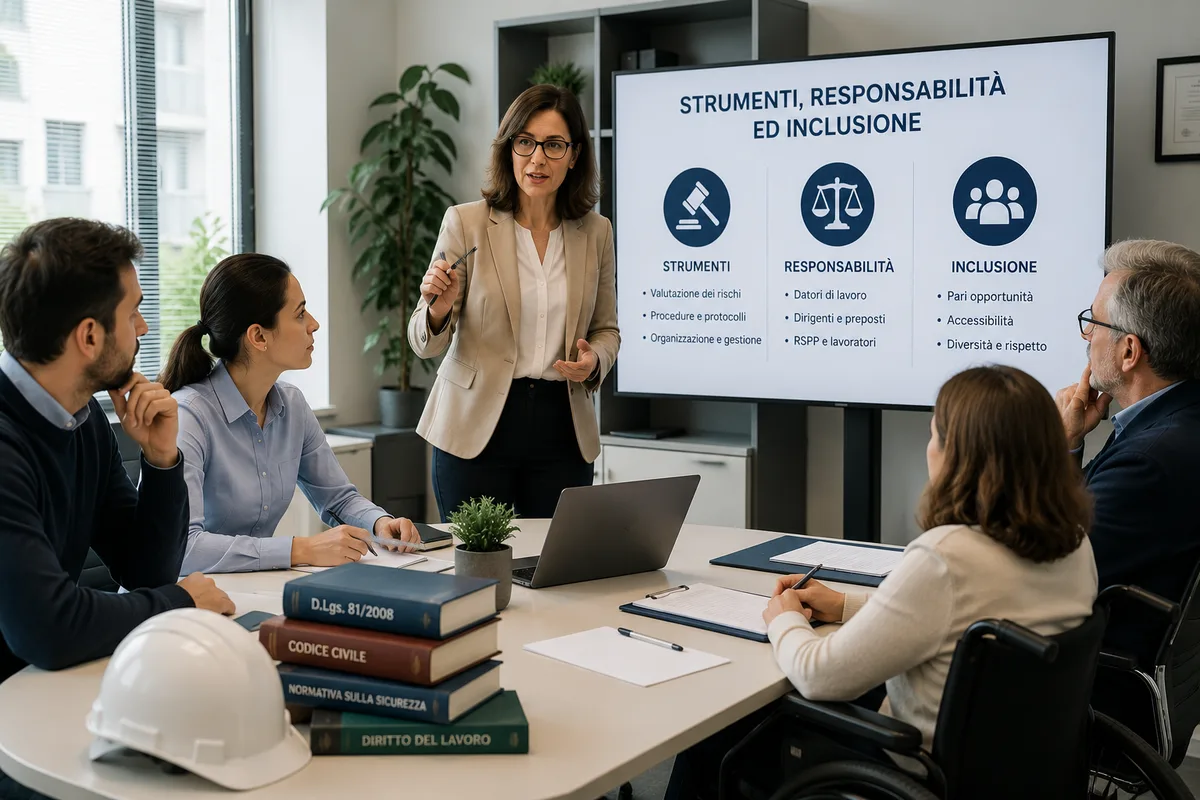 Aggiornamento formazione per datori di lavoro RSPP. Approfondimenti giuridico-normativi: Strumenti, responsabilità ed inclusione.