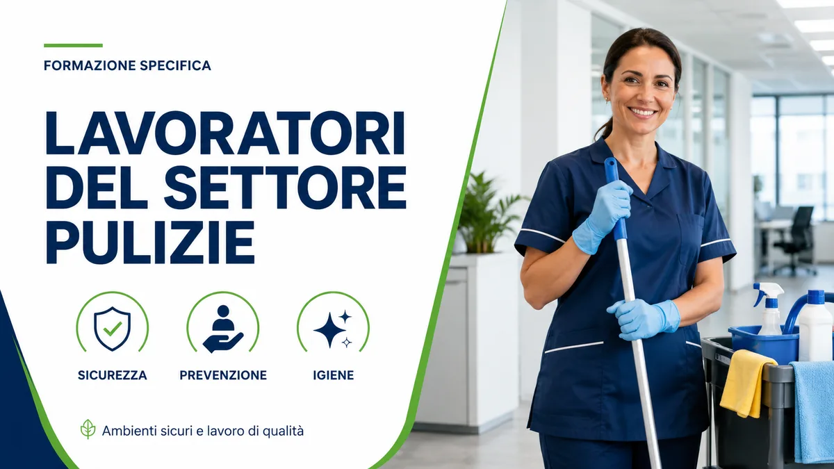 Formazione specifica per lavoratori del settore pulizie