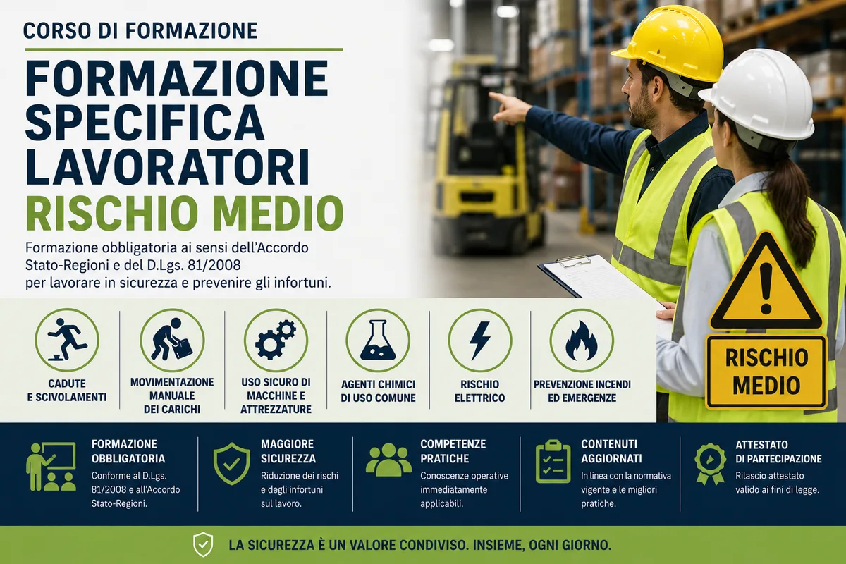 Formazione Specifica Lavoratori - Rischio Medio