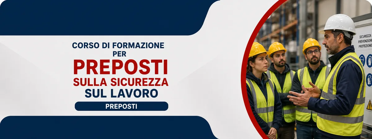 Corso di Formazione per Preposti sulla Sicurezza sul Lavoro - in Presenza