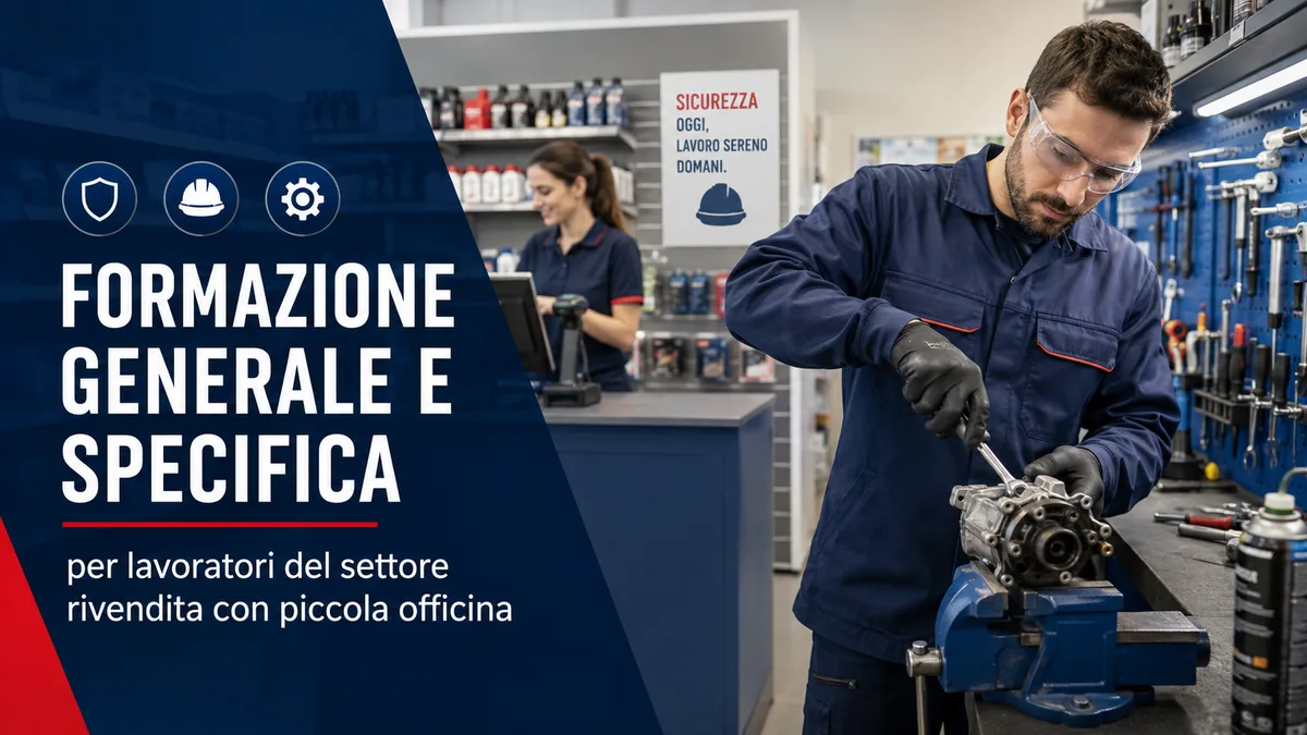 Formazione generale e specifica per lavoratori del settore rivendita con piccola officina