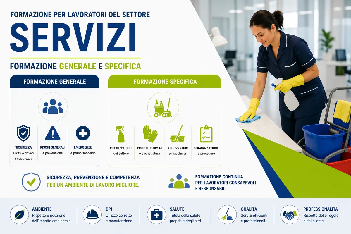 Formazione generale e specifica per lavoratori del settore servizi