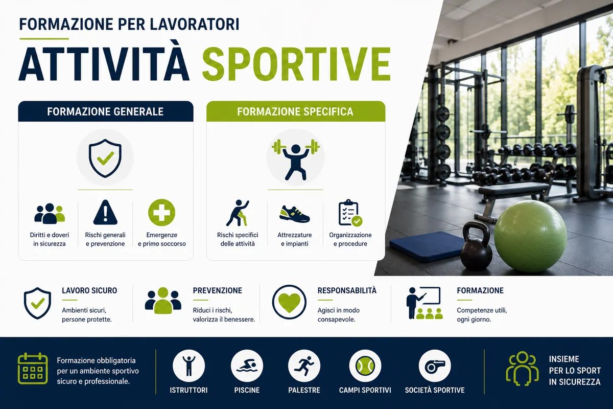 Formazione generale e specifica per lavoratori del settore attività sportive