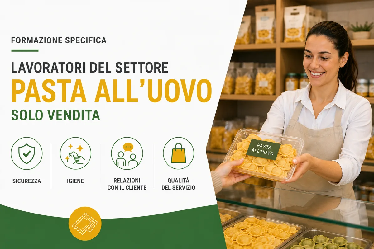 Formazione specifica per lavoratori del settore pasta all'uovo (solo vendita)