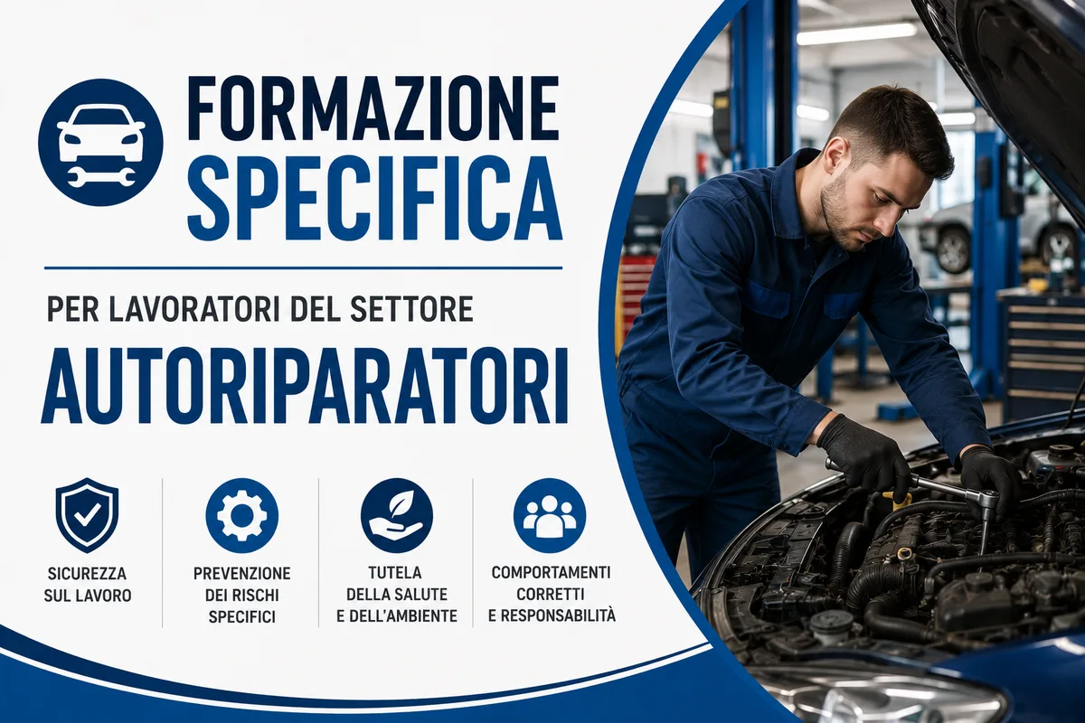 Formazione specifica per lavoratori del settore autoriparatori