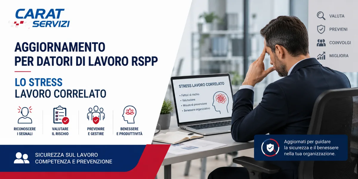 Aggiornamento formazione per datori di lavoro RSPP. Lo stress lavoro correlato