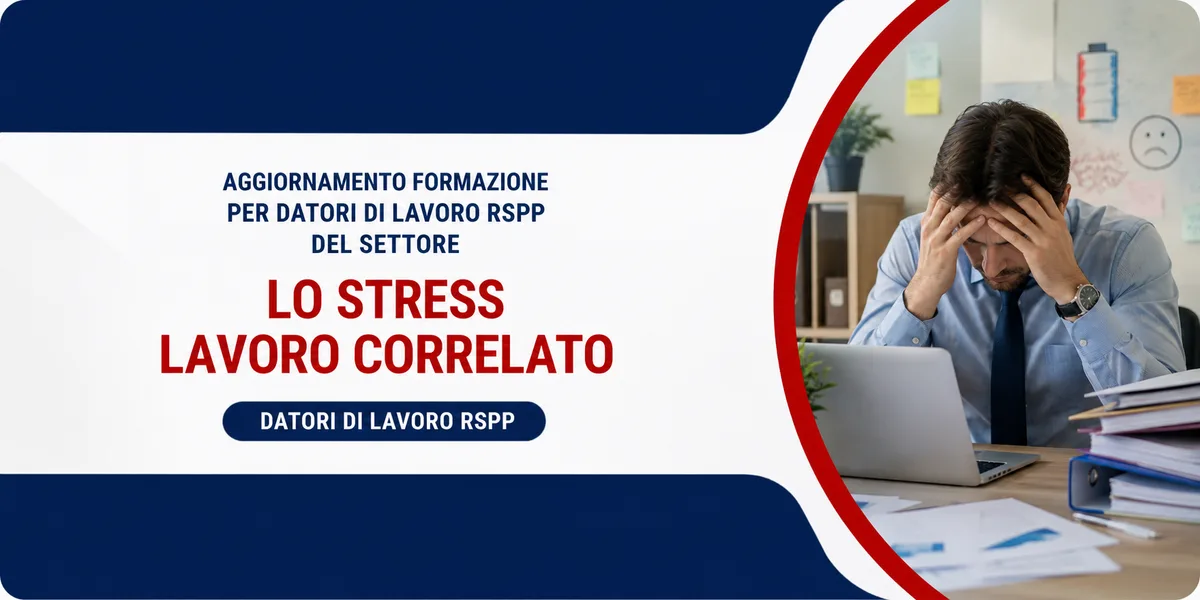Aggiornamento formazione per datori di lavoro RSPP. Lo stress lavoro correlato
