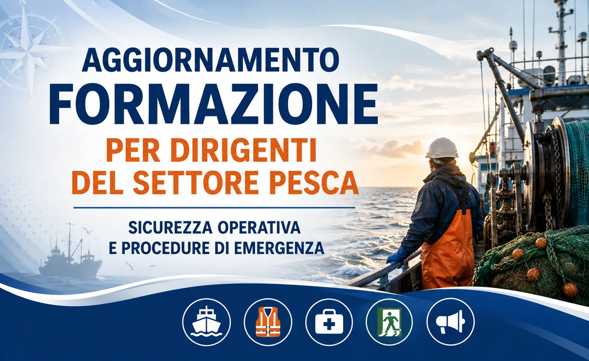 Aggiornamento formazione per dirigenti del settore Pesca. Sicurezza operativa e procedure di emergenza