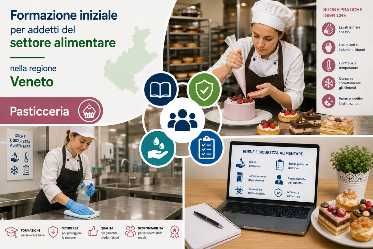 Formazione iniziale per addetti del settore alimentare nella regione Veneto - Pasticceria