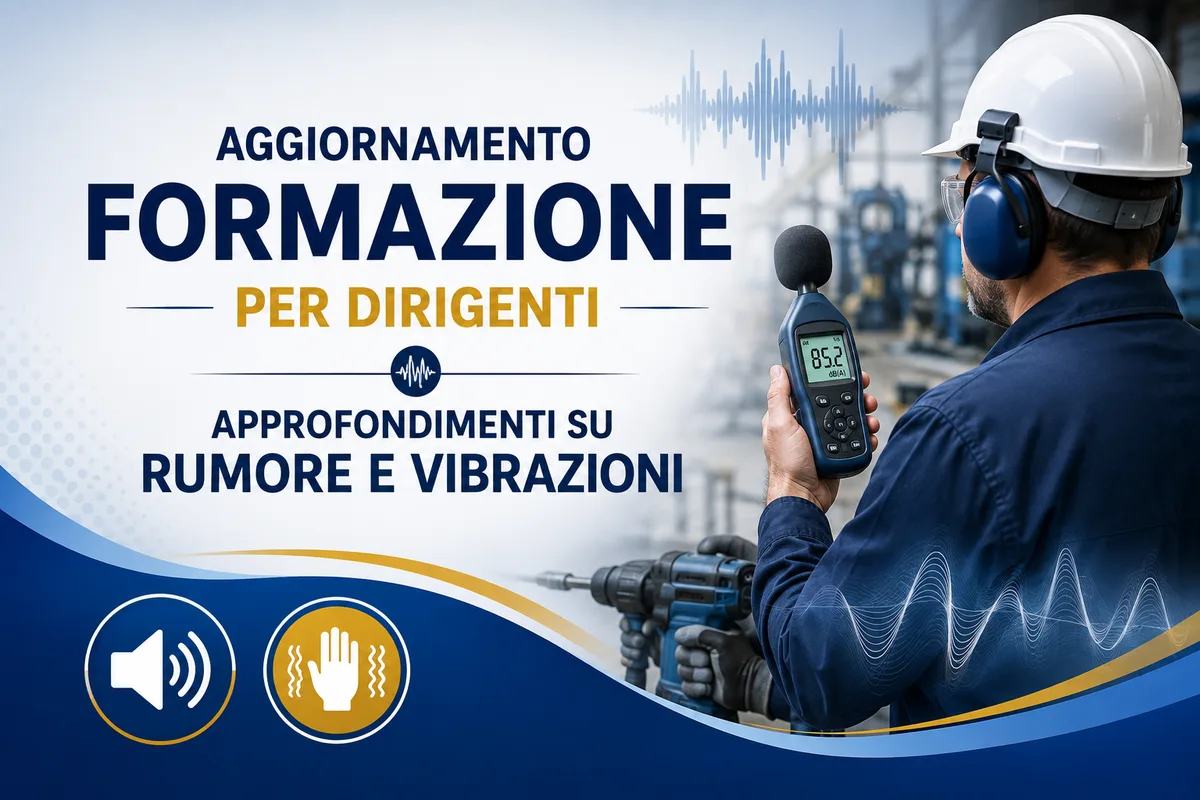 Aggiornamento formazione per dirigenti. Approfondimenti su rumore e vibrazioni