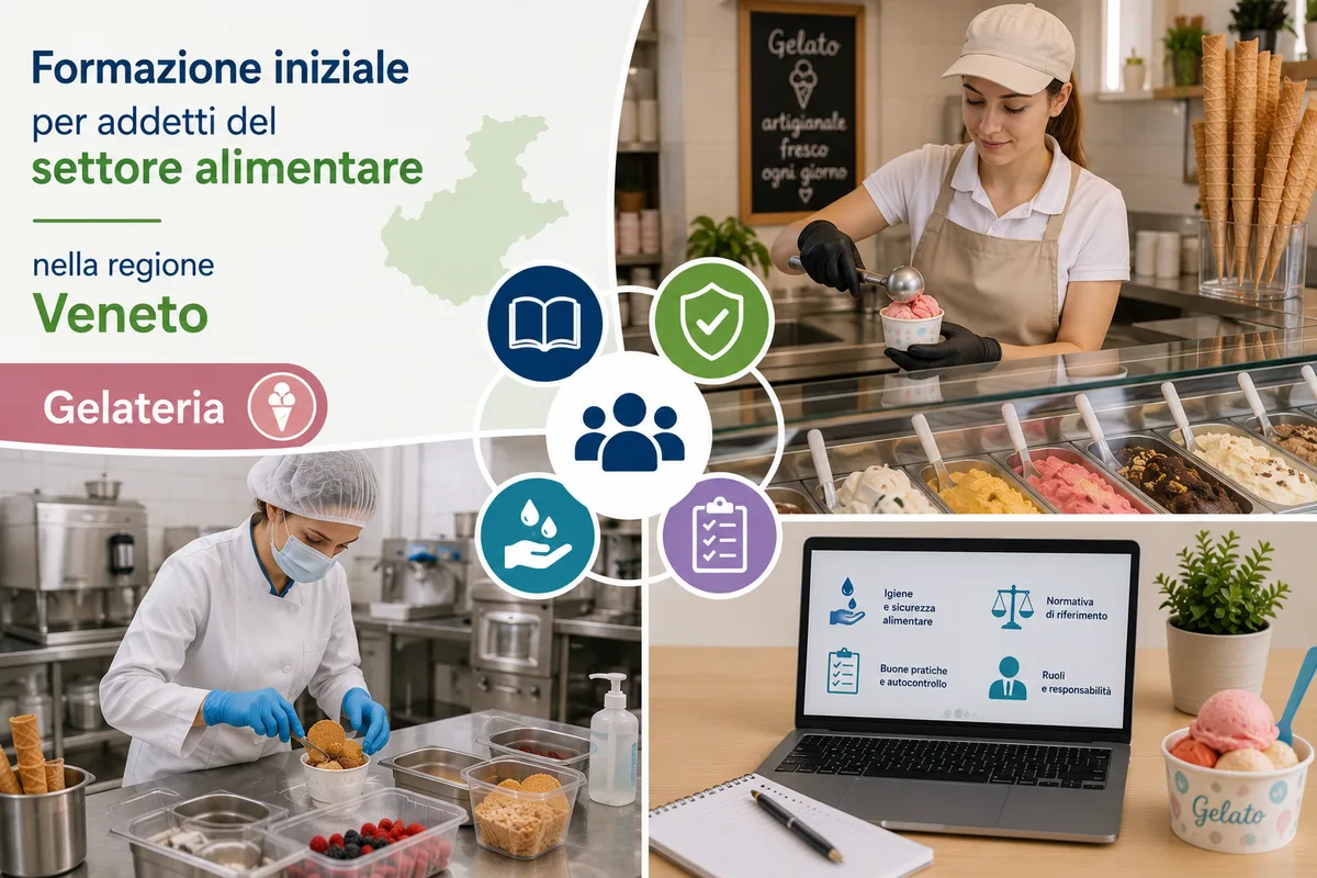 Formazione iniziale per addetti del settore alimentare nella regione Veneto - Gelateria