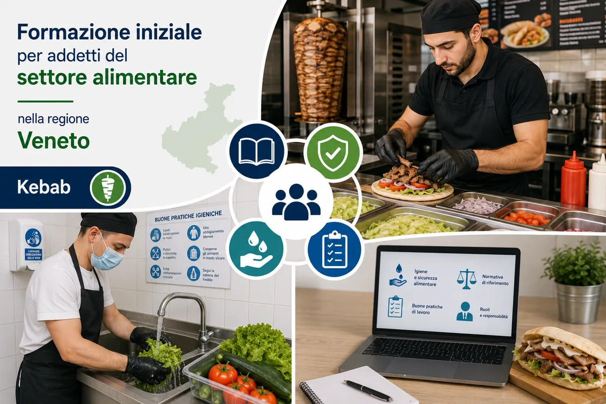 Formazione iniziale per addetti del settore alimentare nella regione Veneto - Kebab