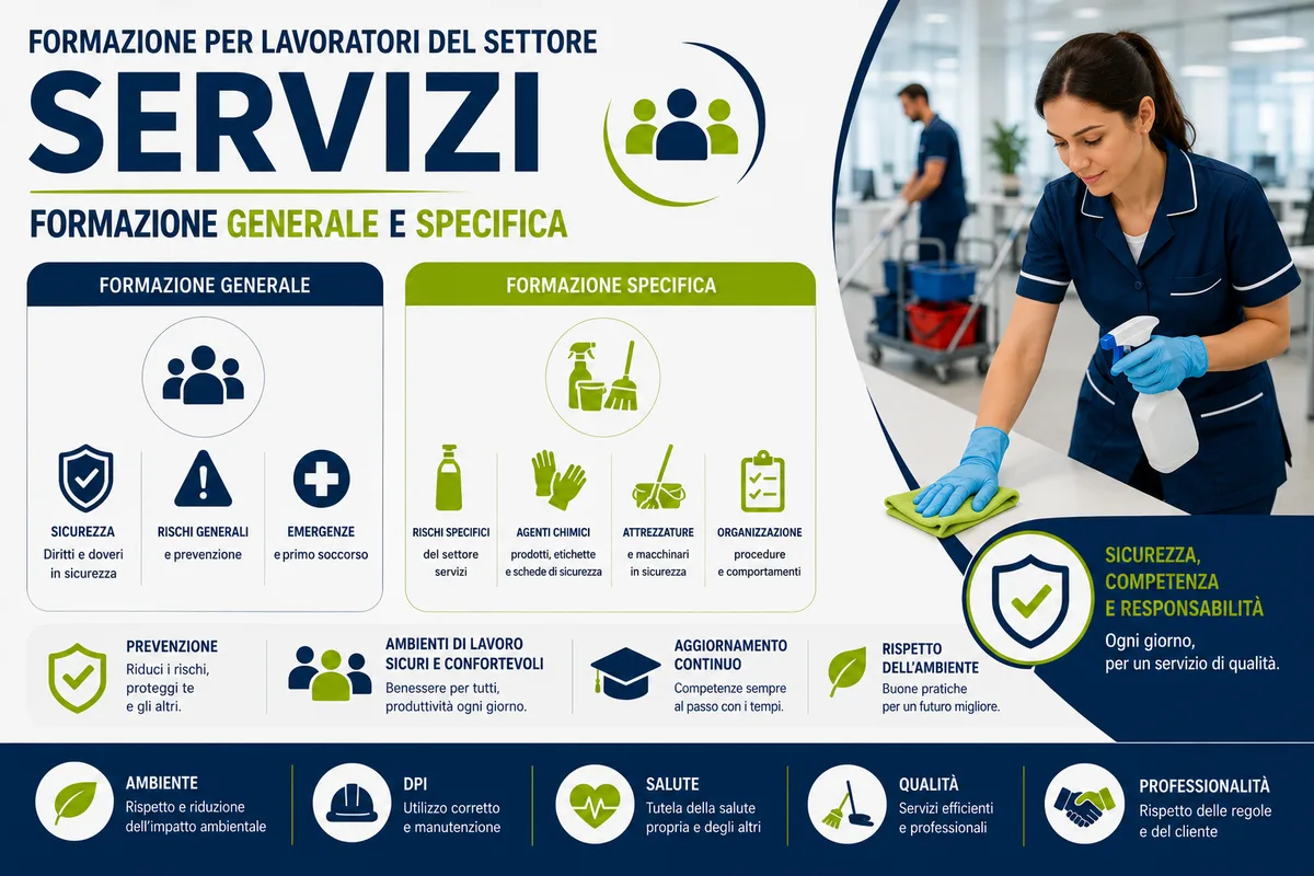 Formazione generale e specifica per lavoratori del SETTORE SERVIZI