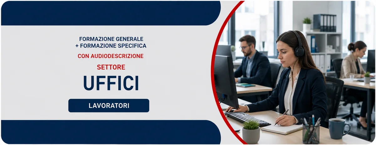Formazione generale e specifica per lavoratori del settore uffici - con audiodescrizione