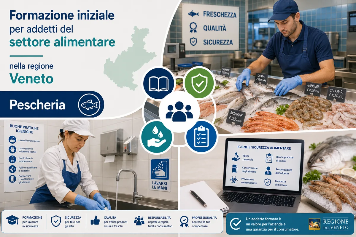 Formazione iniziale per addetti del settore alimentare nella regione Veneto - Pescheria