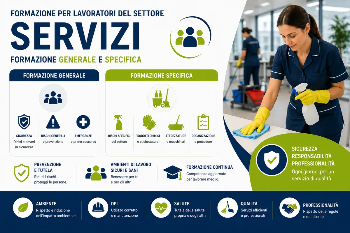Formazione generale e specifica per lavoratori del settore servizi