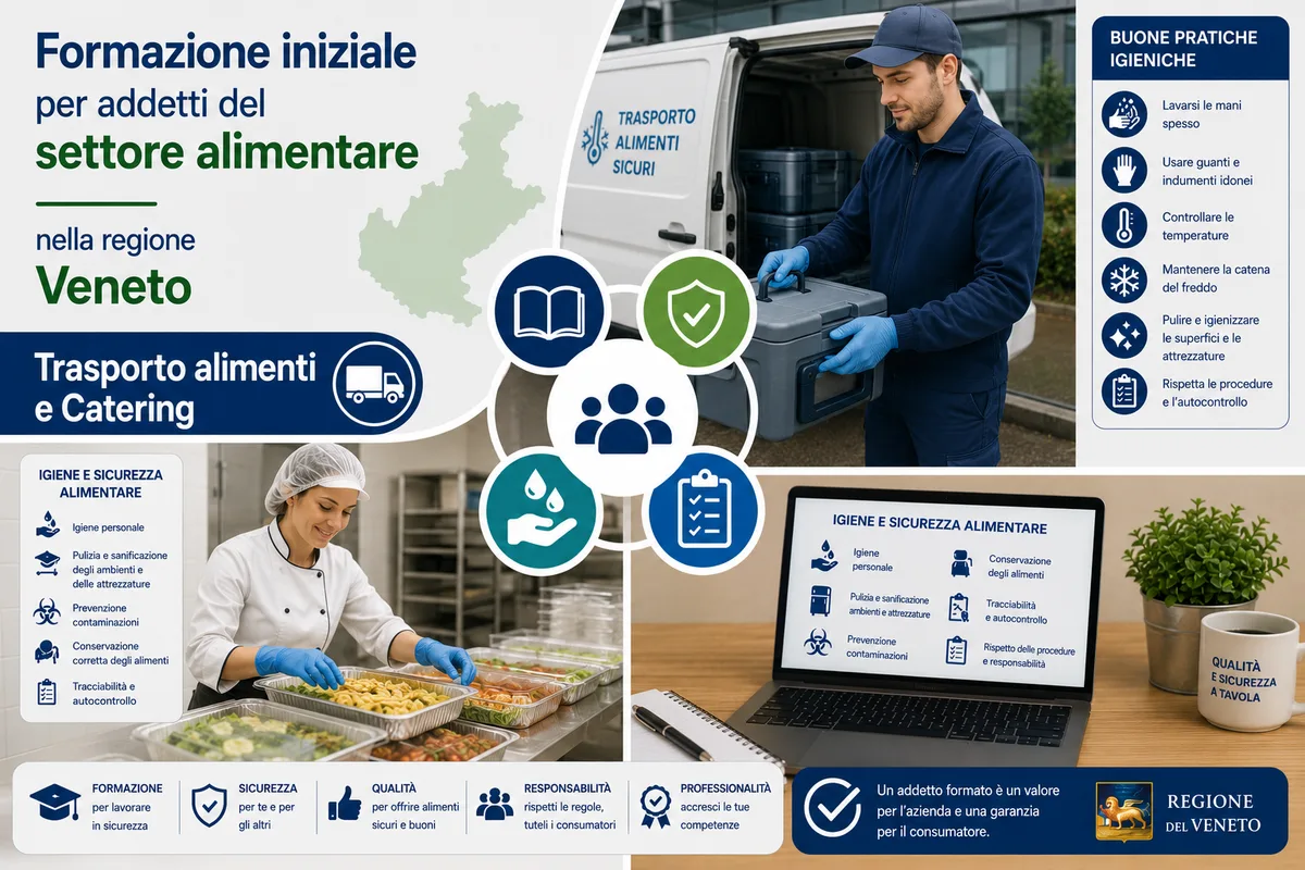 Formazione iniziale per addetti del settore alimentare nella regione Veneto - Trasporto alimenti e Catering