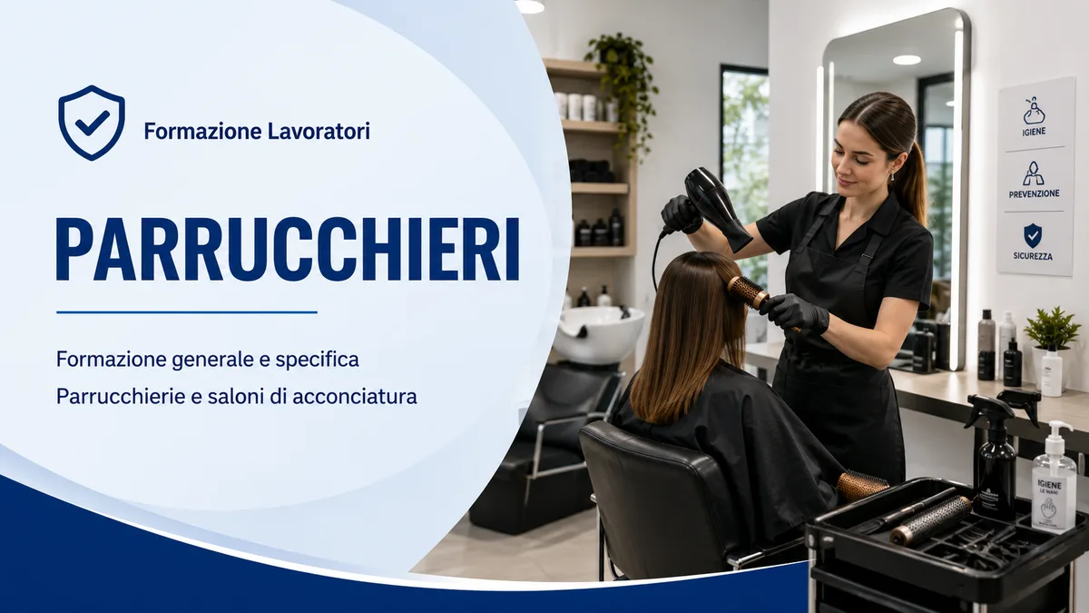 Formazione generale e specifica per lavoratori del settore parrucchierie e saloni di acconciatura